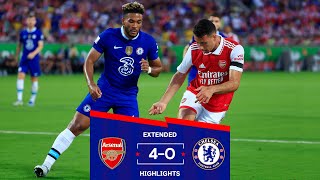 Arsenal 40 Chelsea  PreSeason Extended Highlights [upl. by Gemmell]