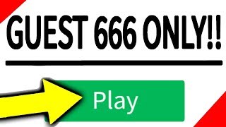 ONLY GUEST 666 CAN PLAY THIS ROBLOX GAME [upl. by Churchill]