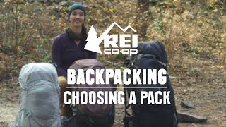 How to Choose Backpacking Packs  REI [upl. by Htiekel]