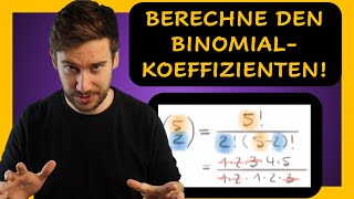 Der Binomialkoeffizient  Berechne den Binomialkoeffizienten  6 Übungsaufgaben Set 1 [upl. by Walden]