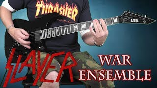 Slayer  War Ensemble  Guitar Cover [upl. by Aihsenad]