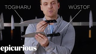 Knifemaker Explains The Difference Between Chefs Knives  Epicurious [upl. by Kolnos]