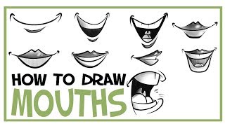 How To Draw Mouths CARTOONING 101 7 [upl. by Errot]