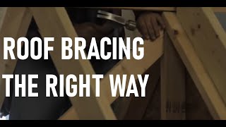 How to Brace a Conventionally Framed Roof  Roof Framing Part 6 [upl. by Uzzial]