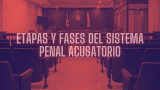 ETAPAS Y FASES DEL SISTEMA PENAL ACUSATORIO [upl. by Zednanreh]