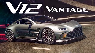 Aston Martin V12 VANTAGE 2023 Sound Specs Design [upl. by Llenyt831]