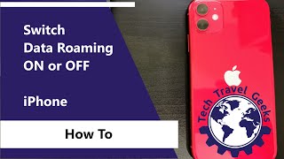 How To Switch Data Roaming ON or OFF on iPhone  Avoid Roaming Charges [upl. by Khichabia]