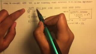 IEEE 754 Floating Point Representation to its Decimal Equivalent [upl. by Neall689]