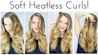 HEATLESS Soft Curls Inspired by the Grammys  KMHaloCurls [upl. by Steffi]