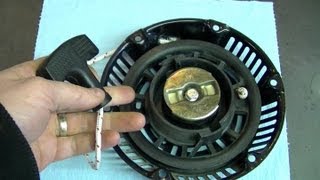 HOW TO  Generator Pull Cord Repair [upl. by Salhcin]