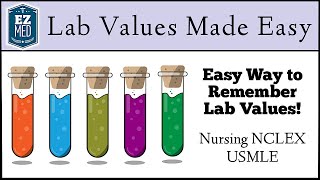 EASY TRICKS to Remember Lab Values Nursing NCLEX USMLE [upl. by Gareri]