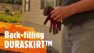 Backfilling DURASKIRT™ Mobile Home Skirting [upl. by Leiru]