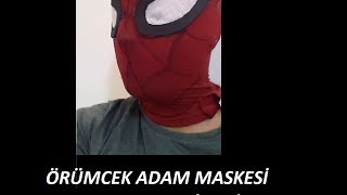 Örümcek Adam Maskesi Nasıl Yapılır Kolay [upl. by Ailemaj]