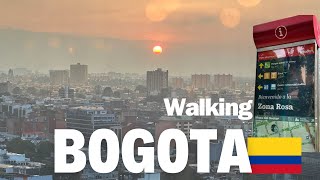 Walking Bogota 🇨🇴 quotZona Rosaquot 4K [upl. by Ensign]