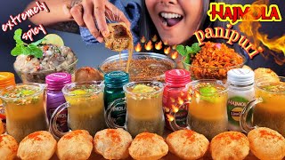 SPICY PANIPURI CHALLENGE  PANIPURI EATING CHALLENGE  INDIAN STREET FOOD  EATING VERY SPICY FOOD [upl. by Assilam]