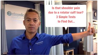 3 WAYS TO TEST FOR A ROTATOR CUFF TEAR  OBTS [upl. by Pilif192]