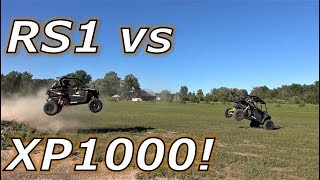 Polaris RZR XP1000 vs RZR RS1 whats better drag jump race [upl. by Lateehs]