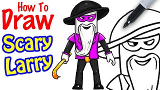 How to Draw Scary Larry  Roblox [upl. by Crutcher]