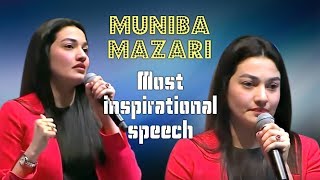 Most inspirational speech  Muniba Mazari  Iron lady of pakistan [upl. by Colas]