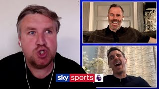 Neville and Carragher react to HILARIOUS football impressions Carragher Rooney Neville Rodgers [upl. by Bowne]