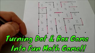 quotTurning The The Dot amp Box Game Into A Math Gamequot [upl. by Chelsie332]