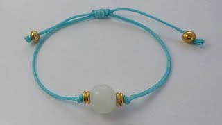 TUTORIAL COMO HACER ESTA PULSERA COQUETA FÁCIL Y RÁPIDA [upl. by Lowery]