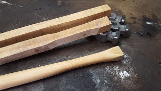 Make A Hammer Handle From Scratch Part I [upl. by Yebot921]