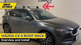 20172020 Mazda CX5 with Thule WingBar EVO Rapid Podium Roof Rack Crossbars [upl. by Sixele]