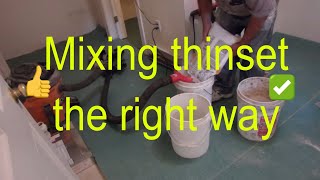 How to mix thinset mortar the proper way [upl. by Cecilla]