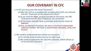 CFC Covenant Orientation Talk 01  Our Covenant in CFC [upl. by Melloney]