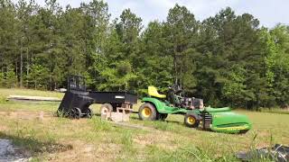 John Deere LT 155 Runs lets hood it [upl. by Lorilyn]