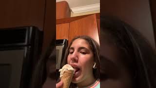 Cute Girl Licking Ice Cream 🤤 [upl. by Anetsirhc]