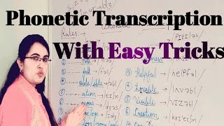 Phonetic Transcription With Easy TricksRules With ExampleEnglish With Ekta Sharma [upl. by Adnorrehs777]