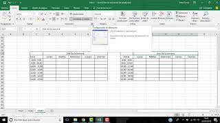 18 Excel Básico CÓMO HACER UN HORARIO SEMANAL [upl. by Oirasec671]