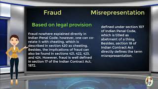 What is Difference Between Fraud amp Misrepresentation [upl. by Amsed]