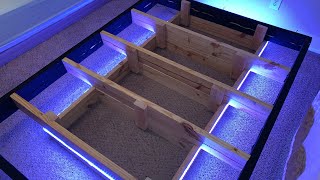 Queen Size DIY Floating Bed Frame [upl. by Enellek739]