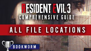 ALL FILE LOCATIONS In Resident Evil 3 Remake  SPOILERS [upl. by Beitz]