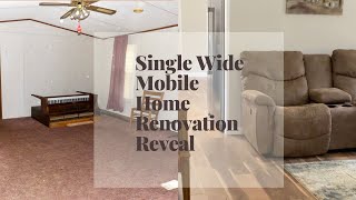 Single Wide Mobile Home Renovation Whole House Reveal [upl. by Nnayhs]