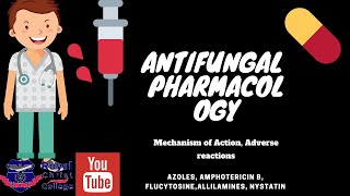 Pharmacology  Antifungal Amphotericin B Azoles Flucytosine Nystatin terbinafine Antifungals [upl. by Carola141]