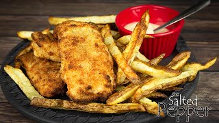 Homemade Air Fryer Fish amp Chips [upl. by Yentihw]