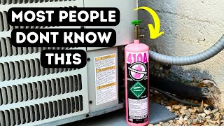 How To Add Refrigerant To Your Air Conditioner R410A amp R22 [upl. by Trainor]