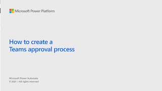 How to create a Teams approval process [upl. by Garnette]