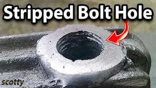 How to Fix Stripped Bolt Hole Threads on Your Car [upl. by Cece]