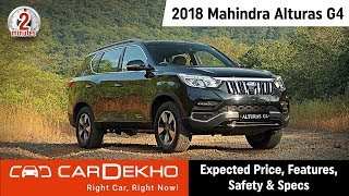 2018 Mahindra Alturas G4  Expected Price Features Safety amp Specs  In2Mins [upl. by Devora]