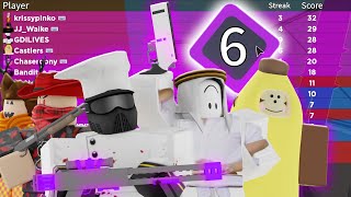 6 Arsenal YouTubers in one purple team  ROBLOX [upl. by Miru891]