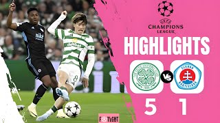 Celtic vs Slovan Bratislava 51 Highlights UEFA Champions League 202425 [upl. by Nitneuq975]