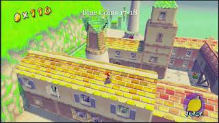 Super Mario Sunshine  Delfino Plaza All 20 Blue Coins [upl. by Enelyam]