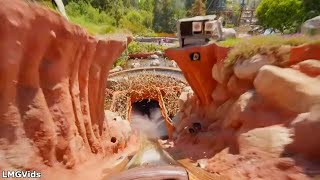 2021 Splash Mountain Ride  Front Row POV  Low Light  Disneyland park [upl. by Nitaj500]