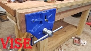 Installing a BIG vise Yost 9 inch quick release vise [upl. by Healy969]