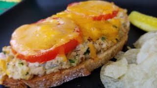 TUNA MELT  OPEN FACED CHEESY  HOW TO MAKE Step by Step [upl. by Eulau]